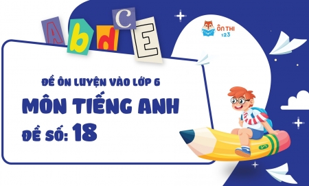Đề luyện số 18 môn Tiếng Anh