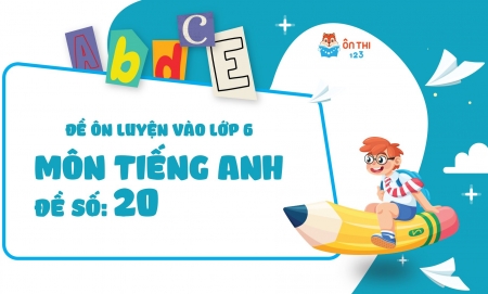 Đề luyện số 20 môn Tiếng Anh