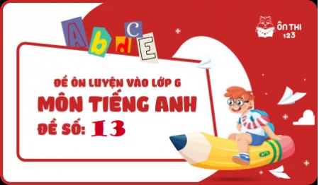 Đề luyện số 13 môn Tiếng Anh
