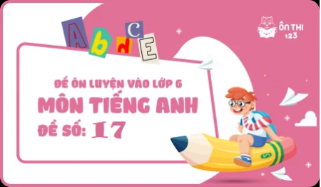 Đề luyện số 17 môn Tiếng Anh