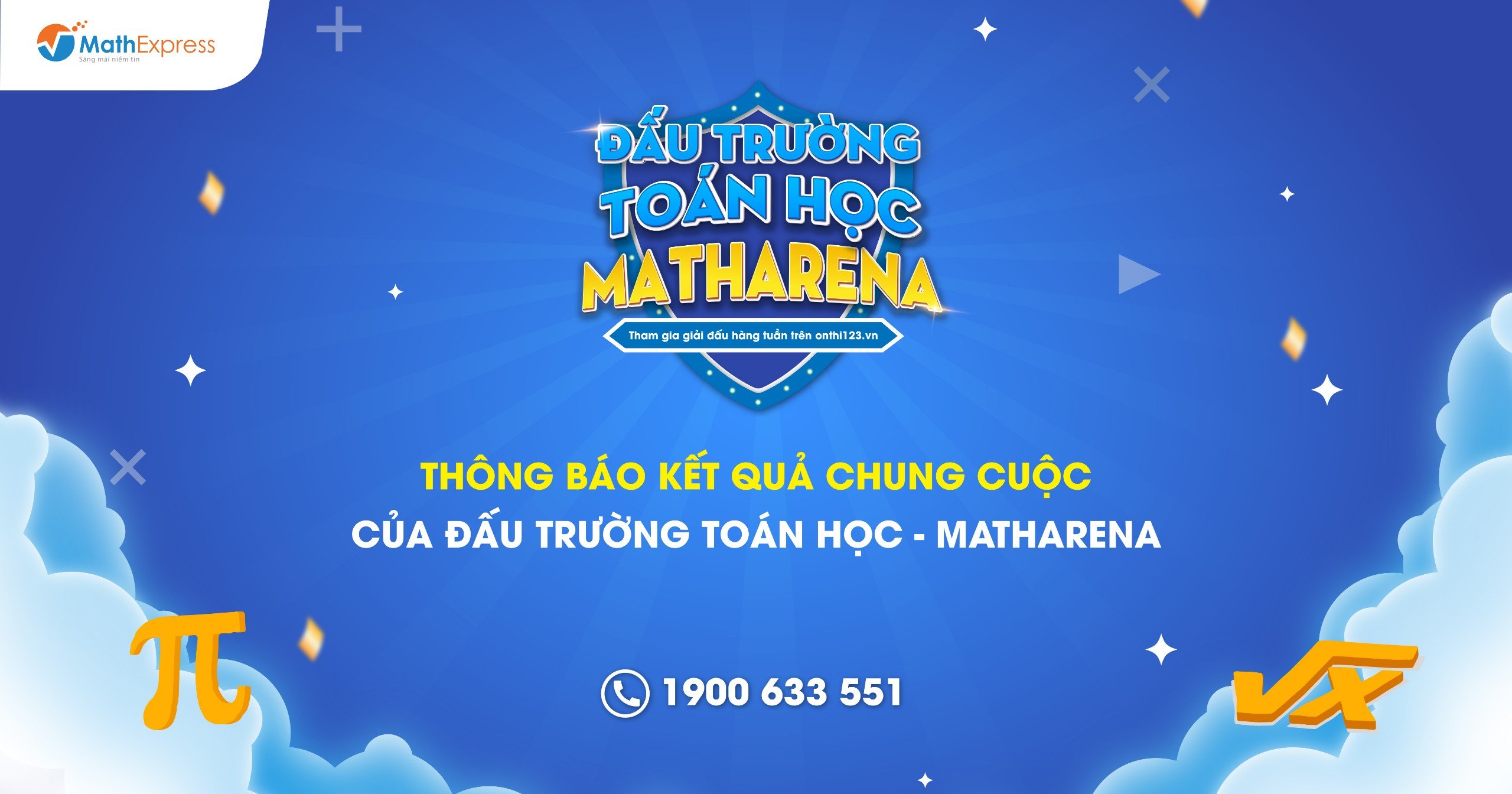 Thông báo kết quả chung cuộc của đấu trường Toán học - MathArena