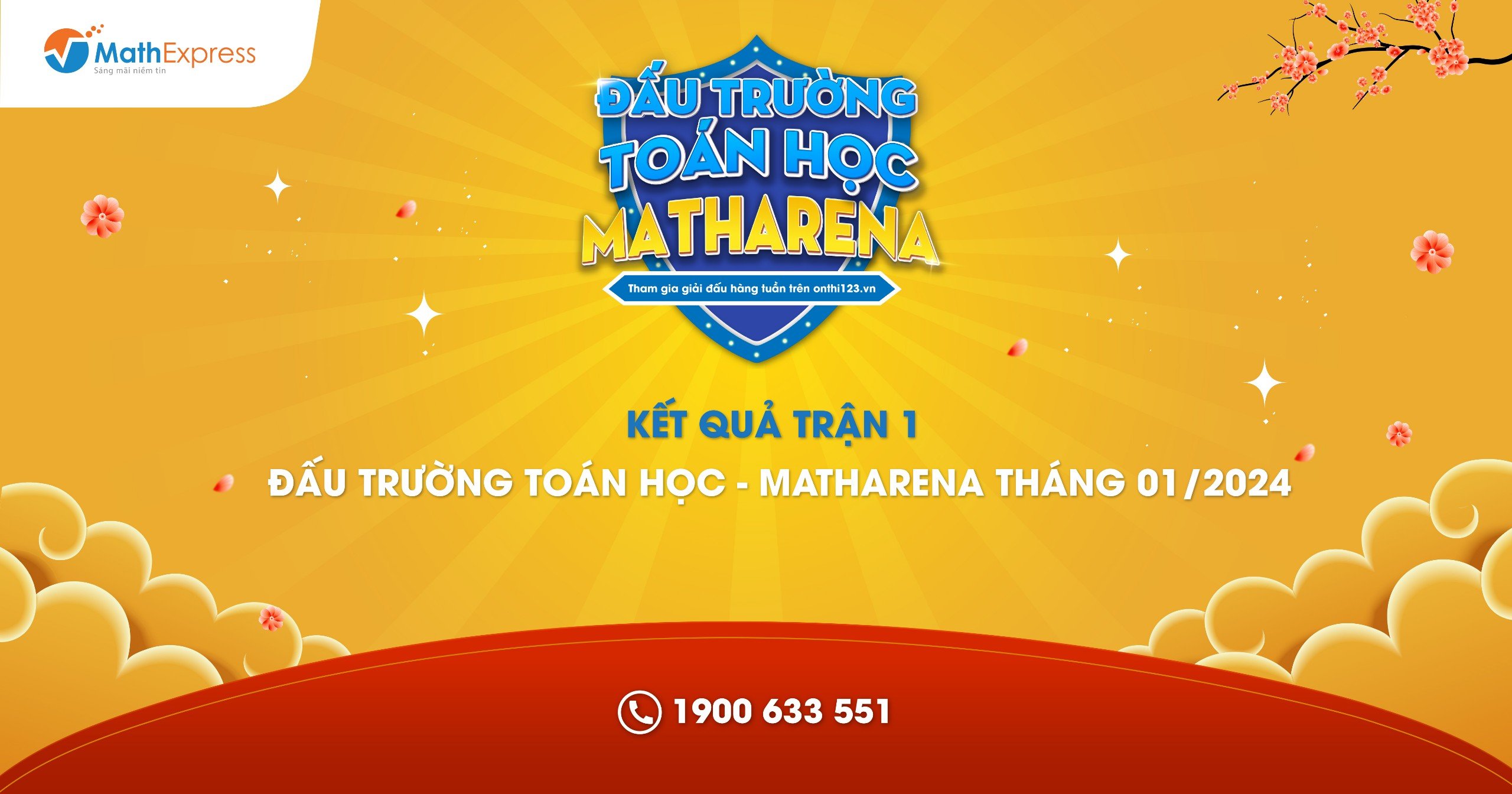 5 thí sinh đạt giải Nhất tuần 1 đấu trường MathArena tháng 01/2024 là ai?